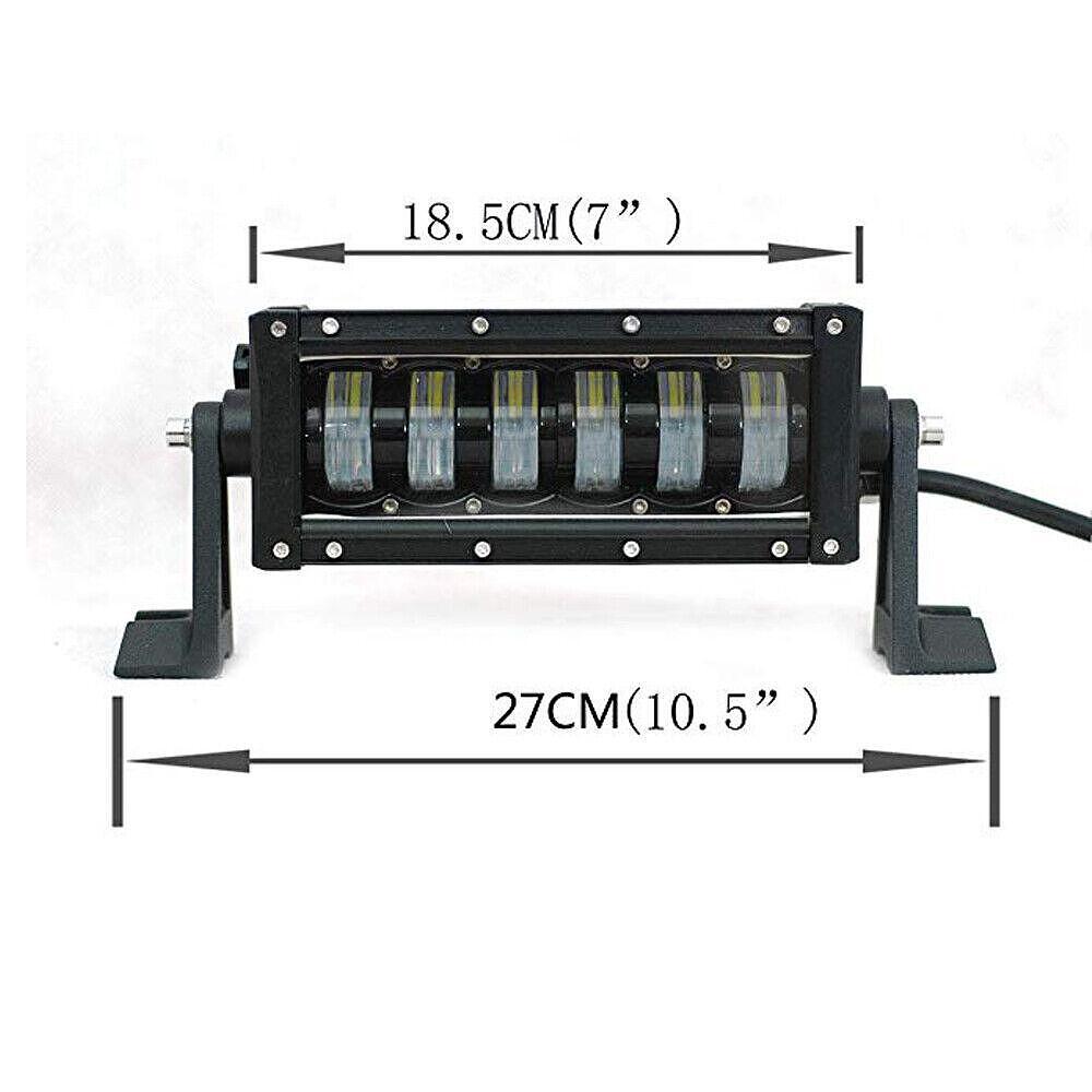 10D 27см 48W LED LIGHT BAR с лупи, Hi/Lo Основна и габаритна светлина, прав led лайт бар