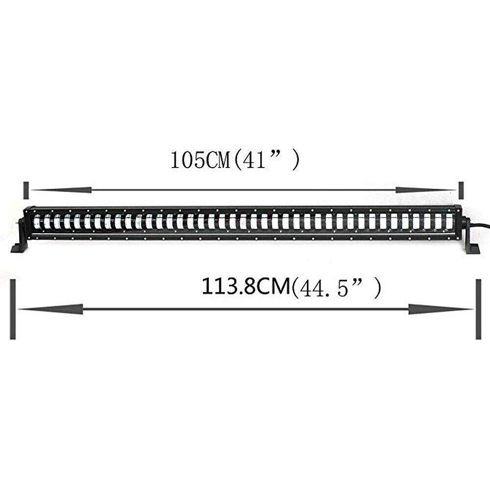 10D 113.8см 320W LED LIGHT BAR с лупи, Hi/Lo Основна и габаритна светлина, прав led лайт бар