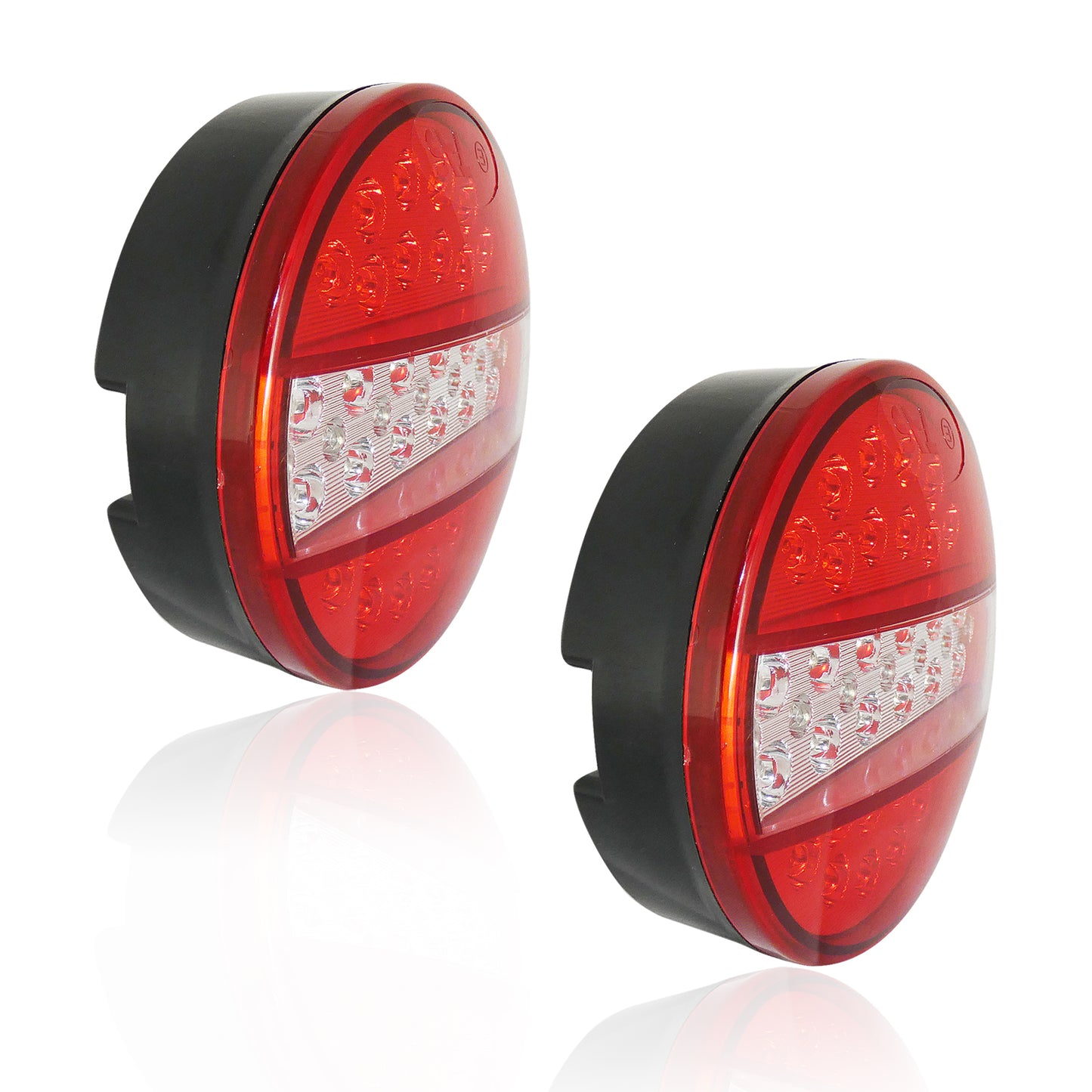 LED Диоден стоп тип хамбургер 12V ЧЕРВЕНО-БЕЛИ ЗАДНИ СТОП СВЕТЛИНИ