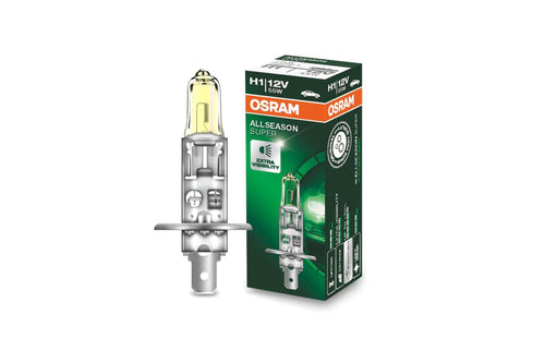 1бр Халогенна крушка Osram H1 All season 12V, 55W, P14.5s