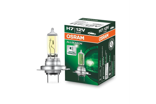 1бр. Халогенна крушка Osram H7 All season 12V, 55W, PX26d