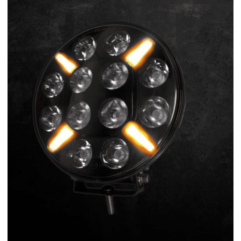 1бр Кръгъл LED фар 8.6" 120W , Ø 218мм, 12/24V диоден халоген