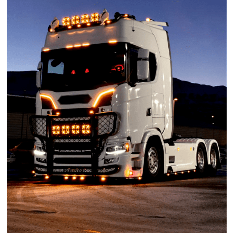 1бр Кръгъл LED фар 8.6" 120W , Ø 218мм, 12/24V диоден халоген