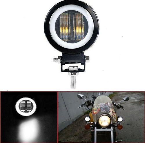 1бр Универсален Кръгъл LED халоген 3" 20W 1000lm 12V/24V диоден фар прожектор