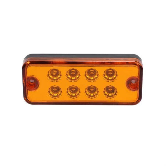 8 LED Оранжеви - Диодни Led Габарити / Светлини / Токоси - 99mm x 40mm - 24V