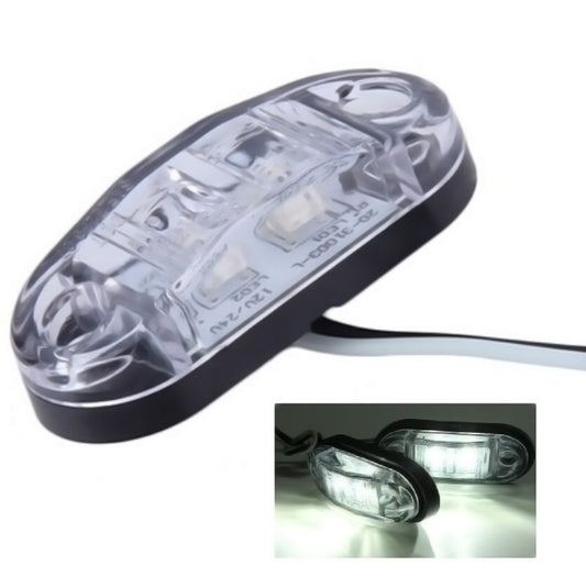 1 Брой 12V Бял Led  Диоден Маркер Габарит Токос - За Бусове Камиони Ремаркета