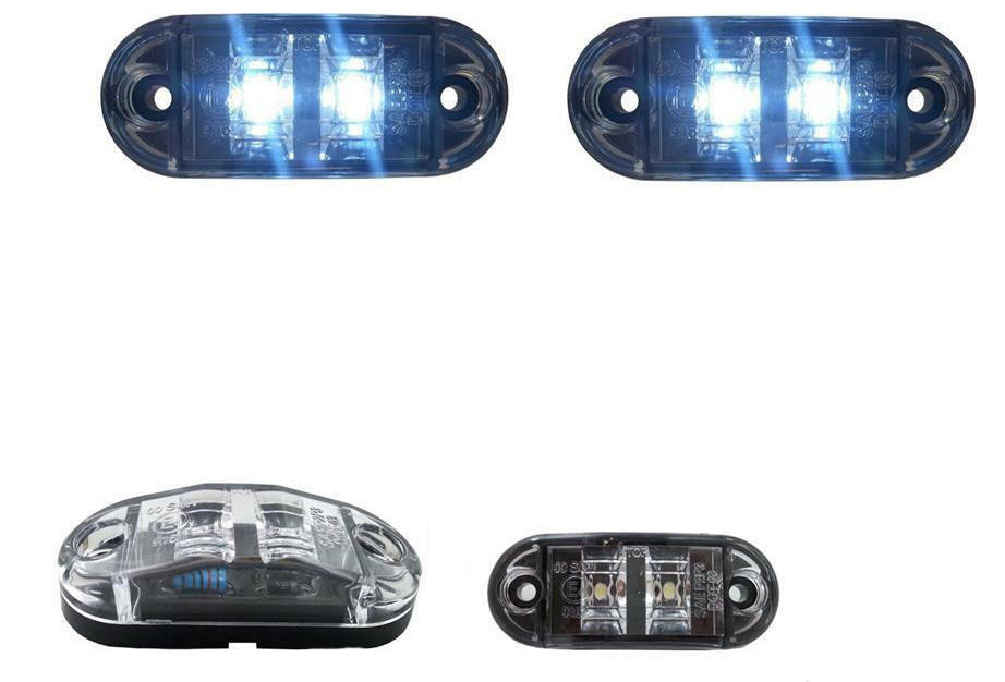1 Брой 12V Бял Led  Диоден Маркер Габарит Токос - За Бусове Камиони Ремаркета