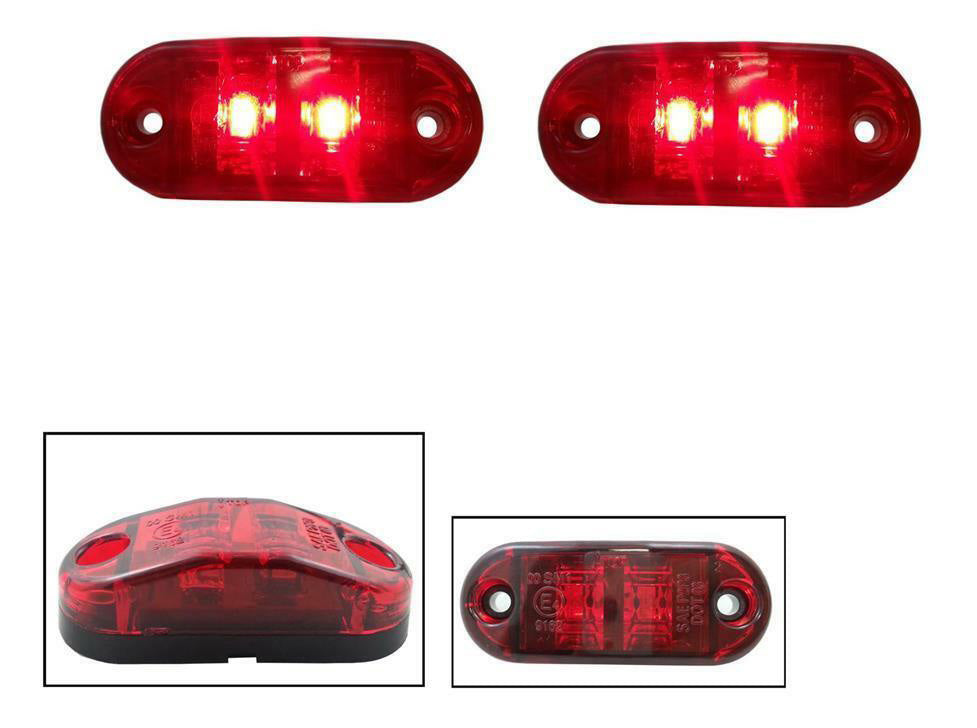1 Брой 12V Червен Led  Диоден Маркер Габарит Токос - За Бусове Камиони Ремаркета