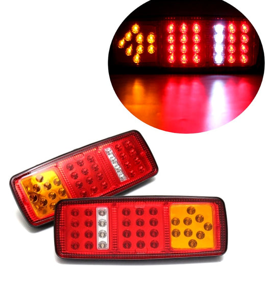 Комплект LED стопове с мигач, стоп светлини, задна светлина 24V за камион бус ТИР, ремарке 28 x 11 cm