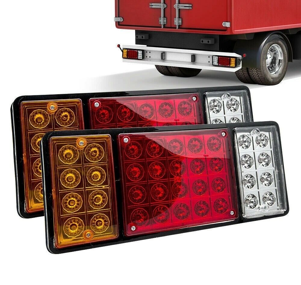 Комплект LED Диодни Стопове, Стоп, Задни светлини с 4 Функции, 12V, 31,5 cm x 13,5 cm Подходящ за ремаркета, каравани, селскостопански превозни средства и др