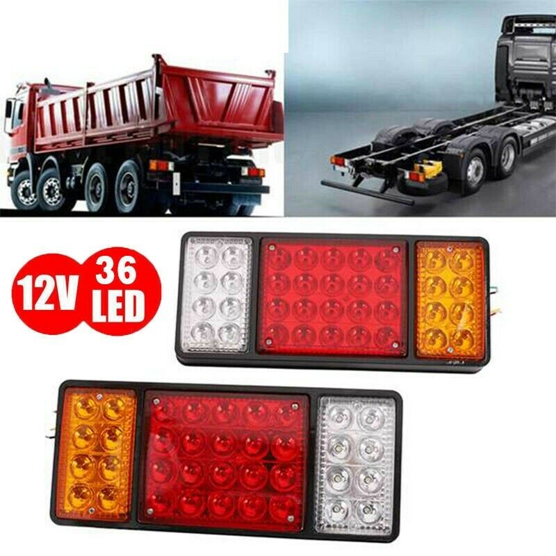 Комплект LED Диодни Стопове, Стоп, Задни светлини с 4 Функции, 12V, 31,5 cm x 13,5 cm Подходящ за ремаркета, каравани, селскостопански превозни средства и др