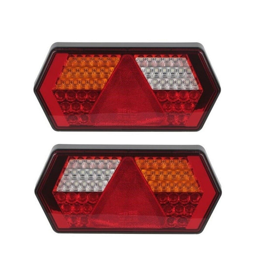 Комплект LED Диодни Стопове, Неон, Динамичен Мигач, 6 Функции, 12/24V