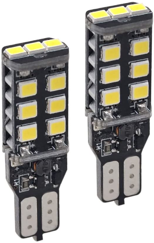 LED  Крушки За Габарит, 15 SMD, Т10 W5W, Canbus, 12V, Бяла Светлина