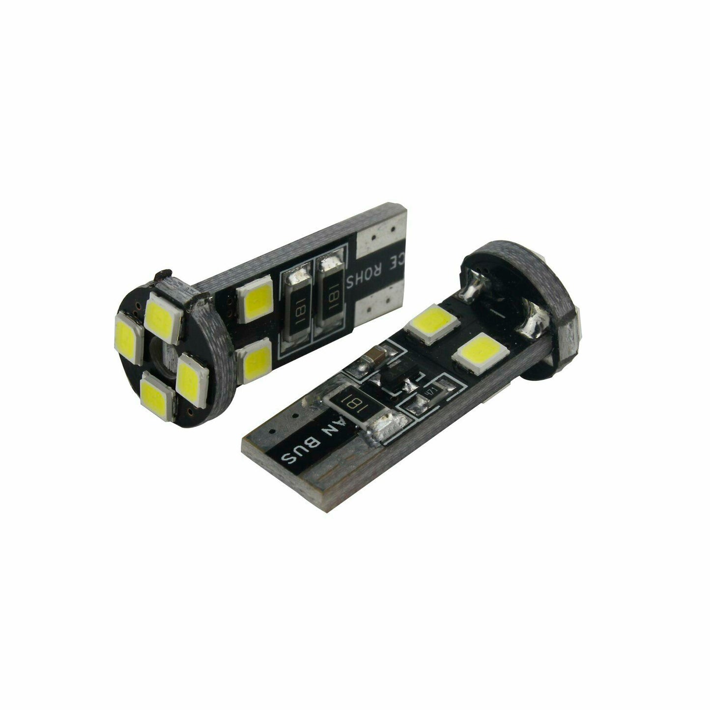 LED  Диодни Крушки За Габарит, Т10 W5W, 8 SMD, 12V, Canbus - Error free , Без грешки