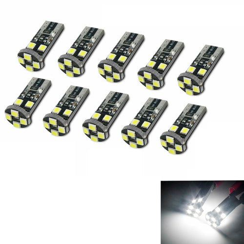 LED  Диодни Крушки За Габарит, Т10 W5W, 8 SMD, 12V, Canbus - Error free , Без грешки