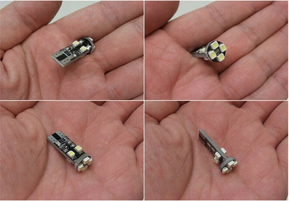 LED  Диодни Крушки За Габарит, Т10 W5W, 8 SMD, 12V, Canbus - Error free , Без грешки