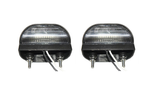 2 Броя Комплект LED Oсветление, Led Плафон за Регистрационен Номер, 12V-24V, 75X45mm