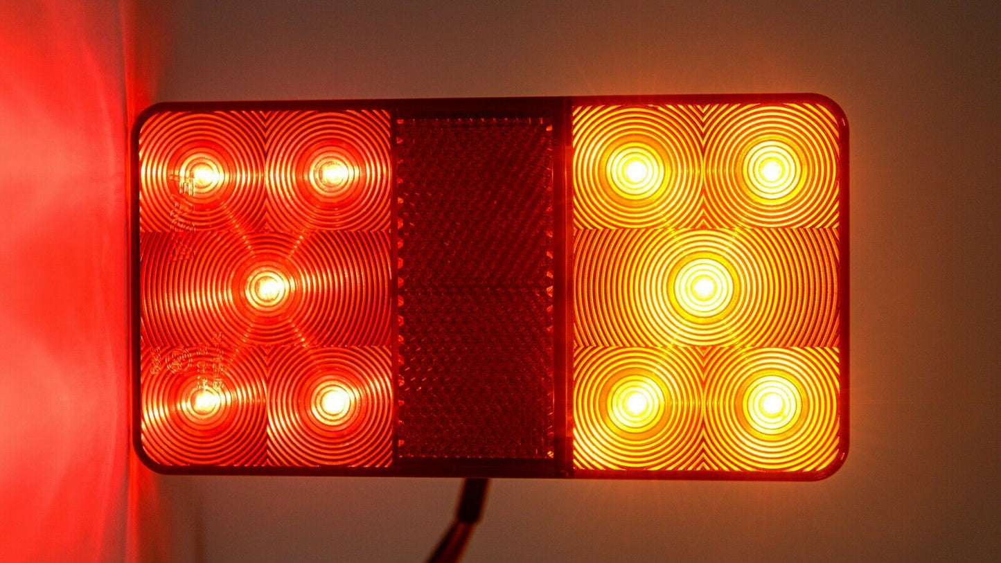 Комплект LED  Диодни Стопове, Slim, 12V, За Камион, Ремарке, Бус