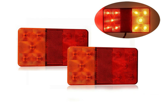 Комплект LED  Диодни Стопове, Slim, 12V, За Камион, Ремарке, Бус