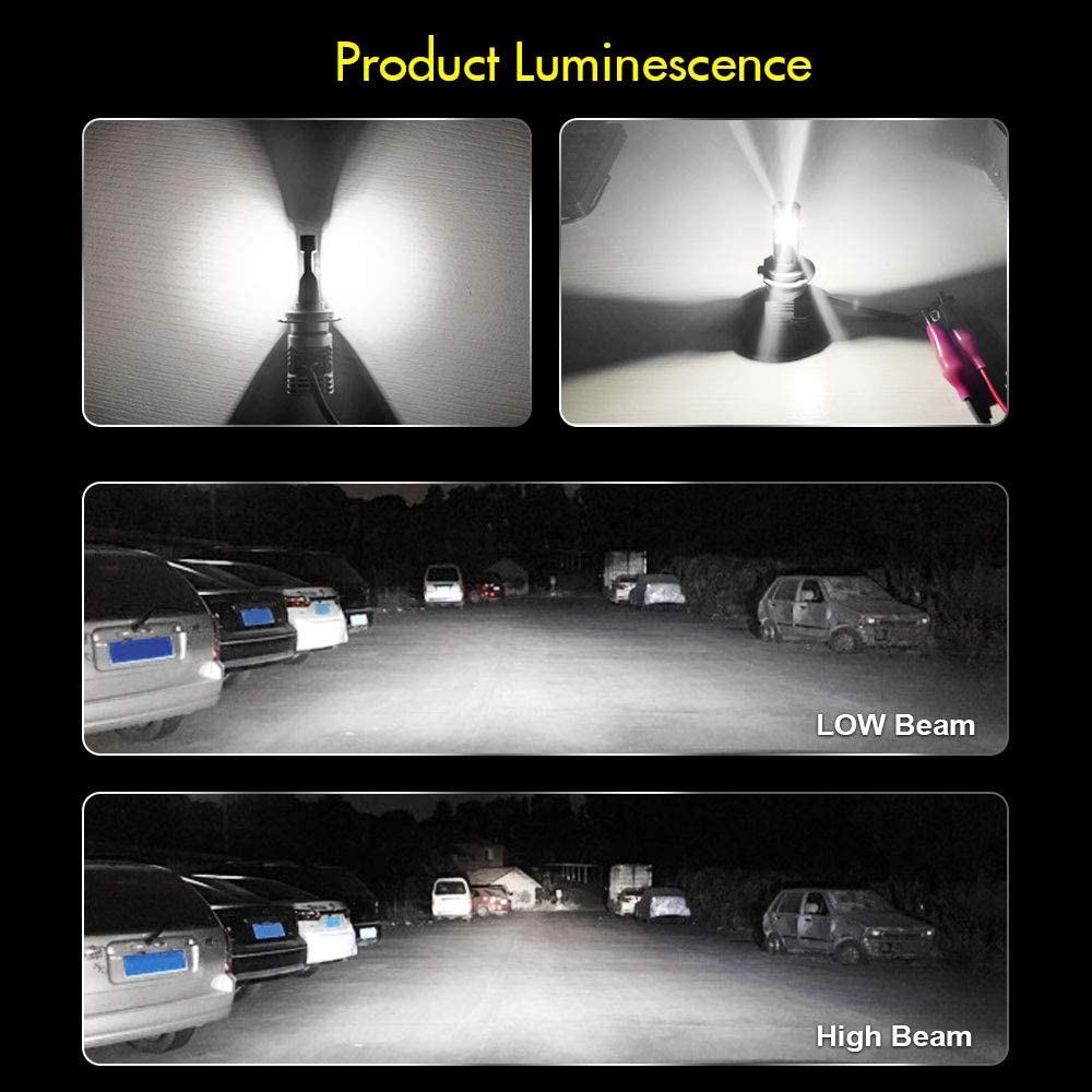 Комплект Умалени Мини LED Диодни Крушки М3 H4 Х4 12V 24V 50W 5000lm за Трактори Мотоциклети Мотори Автомобили