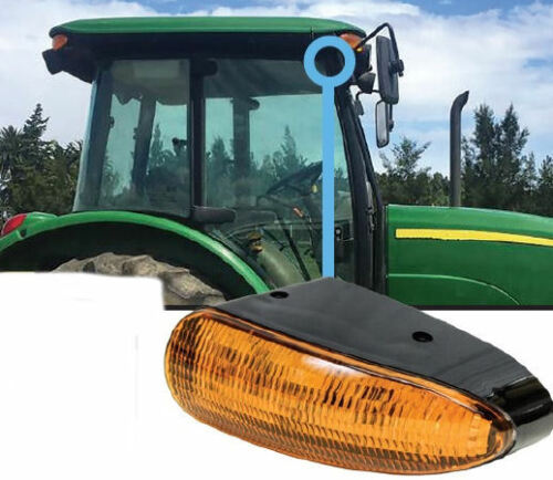 21W LED Сигнална Лампа Мигач Аварийна Оранжева Светлина AGCO John Deere