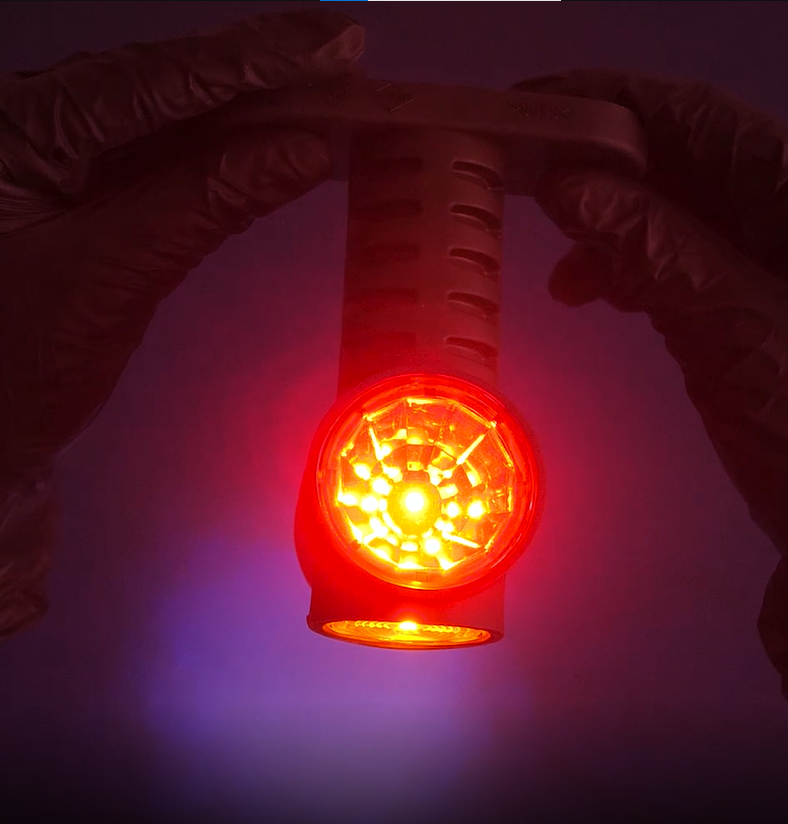 12см LED  Габарит, Рогче, 12V-24V, 3 SMD Диода, Тройна Функция, Червена, Бяла, Жълта Светлина, 3D Светлинен Ефект
