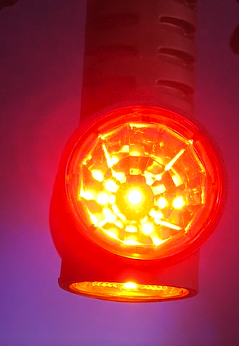 Комплект 2 броя LED  Габарит, Рогче, 12.5см, 12V-24V, 3 SMD Диода, Тройна Функция, Червена, Бяла, Жълта Светлина, 3D Светлинен Ефект