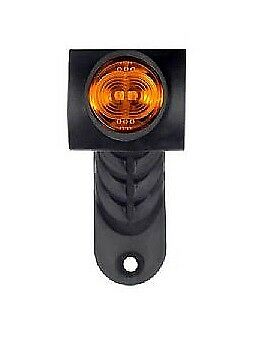 Комплект 2 броя LED  Габарит, Рогче, 17.5см, 12V-24V, 3 SMD Диода, Тройна Функция, Червена, Бяла, Жълта Светлина, 3D Светлинен Ефект