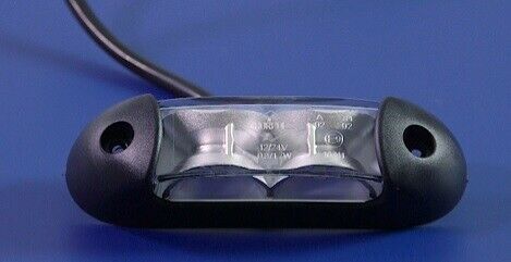 LED Светодиоден Страничен Габарит, Бял, Червен цвят, 110mm x 28mm, 12V-24V