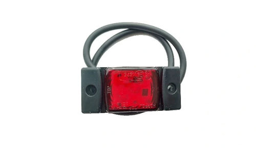 LED Светодиоден Габарит, Маркер, Токос, Червен, Е-Mark, 3 LED, 12V-24V, 7.3 см