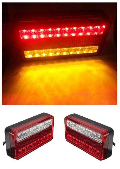 Комплект Диодни LED  стопове 12V Бус Камион Тир Ремарке Караванa