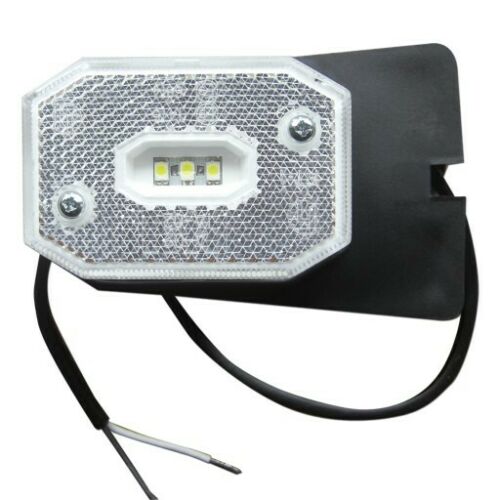 LED  Габарит със Стойка, Рефлектор, Бяла Светлина, Маркер, Токос, 12V - 24V, E-Mark E9, За Каравана, Кемпер и др.