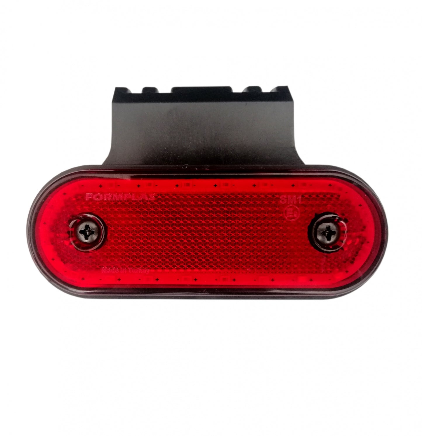 LED Диоден Габарит, Маркер, Токос Със Стойка, Червен, 20 Диода, 12V - 24V За Камион, Бус, Ван, Ремарке, Каравана, Платформа