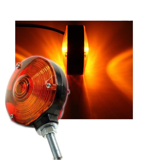 Комплект от 2 броя LED габарити за огледала ОБЕЦИ за камион 12-24V Scania Сканиа Volvo Волво MAN МАН DAF ДАФ Mercedes Мерцедес в оранжево