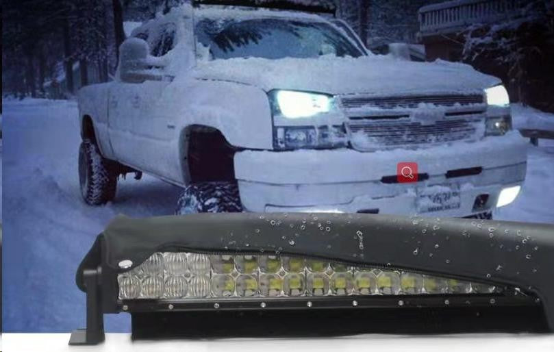 Универсален предпазен калъф протектор за led бар led bar защитава от всички метеорологични условия 55.8 см 22-инчa 22 черен