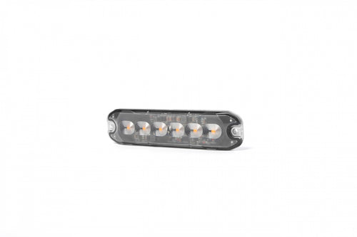 6 LED Жълта Аварийна Лампа Блиц Светлина Мигаща За Пътна Помощ Платформа и др. 10W с 8 режима 8х3 cm. 12-24V
