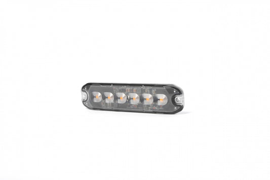 6 LED Жълта Аварийна Лампа Блиц Светлина Мигаща За Пътна Помощ Платформа и др. 10W с 8 режима 8х3 cm. 12-24V