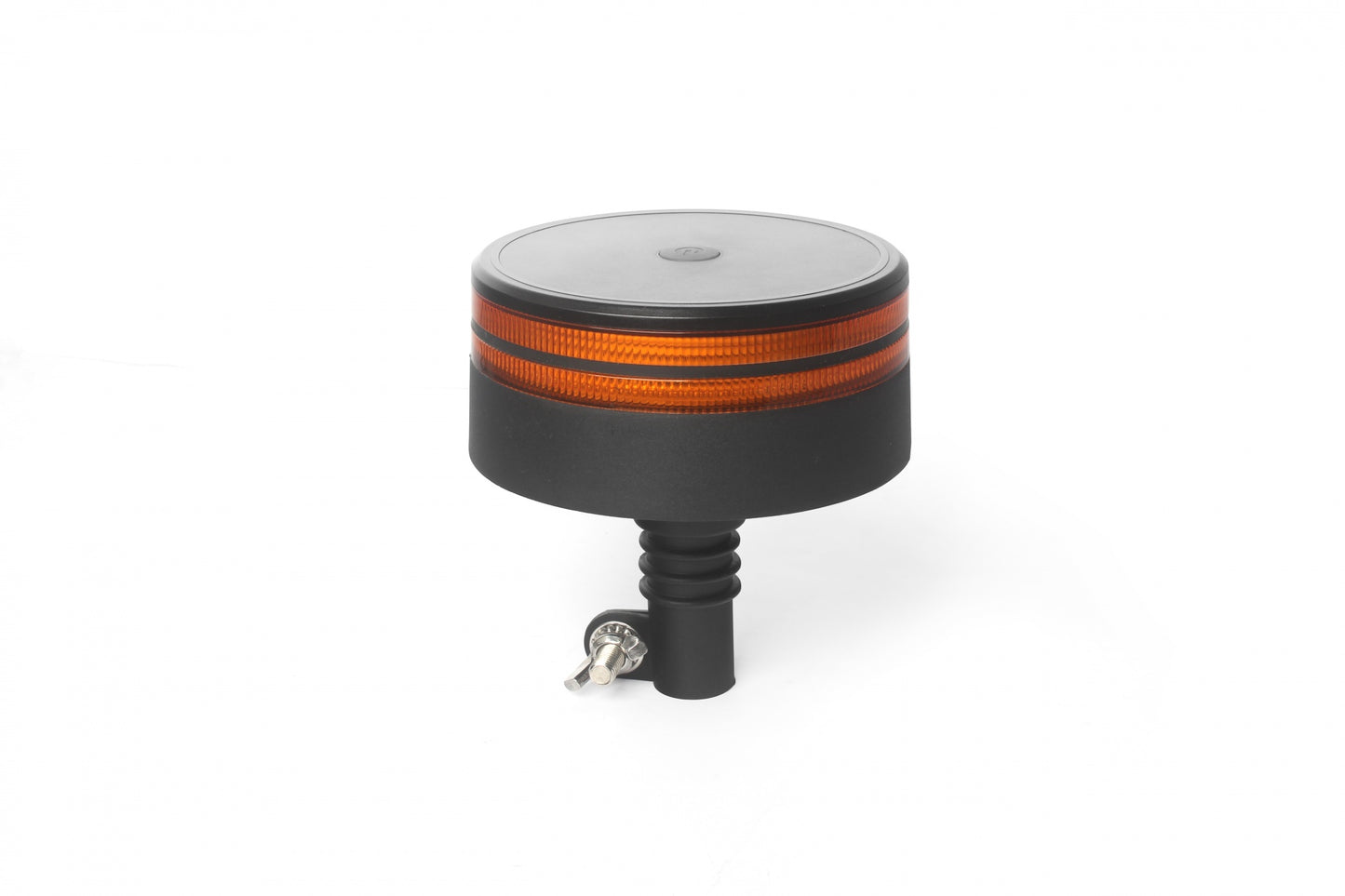 25W LED Аварийна Сигнална Лампа Маяк Буркан Двуредов с 50 Диода Оранжева Жълта 12V - 24V за монтаж на тръба