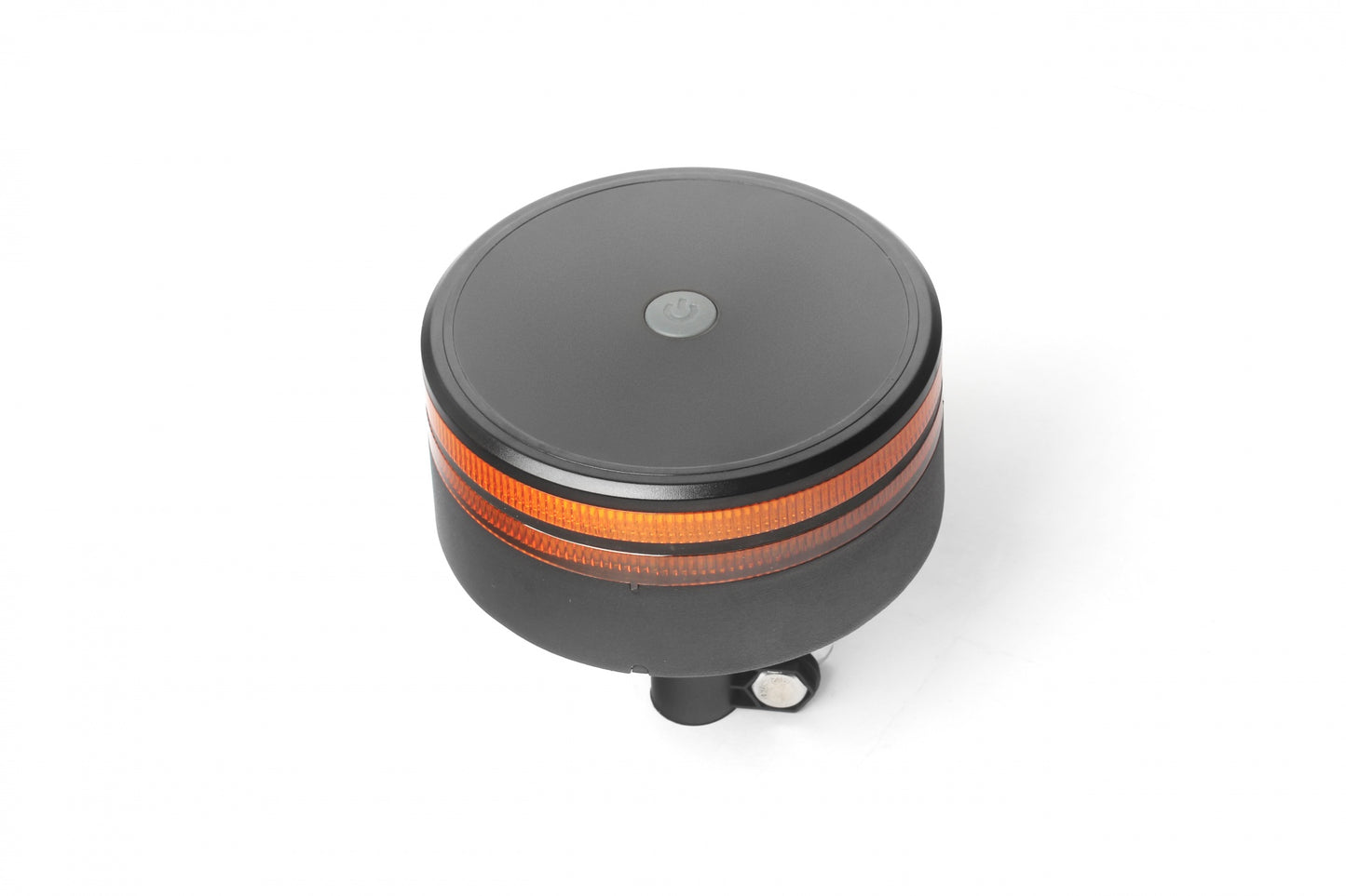 25W LED Аварийна Сигнална Лампа Маяк Буркан Двуредов с 50 Диода Оранжева Жълта 12V - 24V за монтаж на тръба