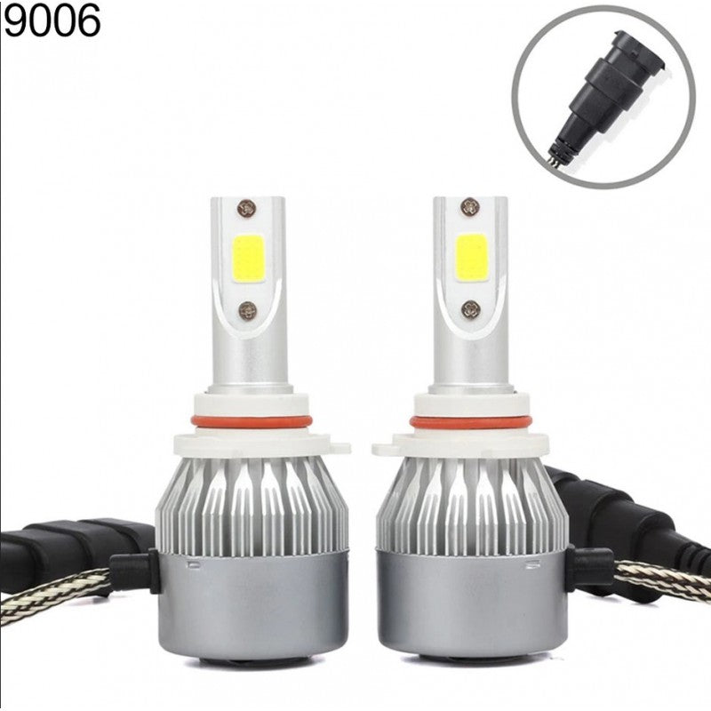 Комплект от 2броя LED диодни крушки за фар халоген HB4 ХБ4 12V 36W