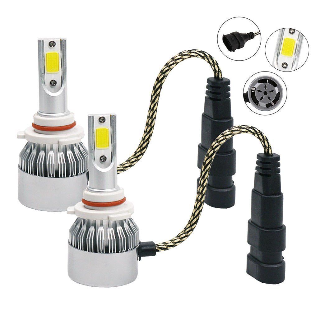 Комплект от 2броя LED диодни крушки за фар халоген HB4 ХБ4 12V 36W