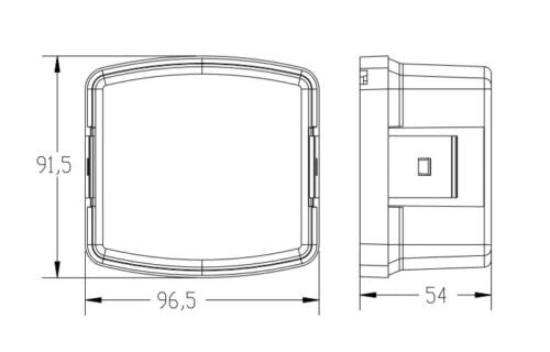 Задна дясна стоп светлина 12V 24V за трактор John Deere Deutz-Fahr Case OEM Джон Диър Кейс 3223264R91 , AT43601 , 4389588