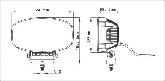 80W LED  Диоден Фар Халоген Лампа С Три Функции Неон Neon Ефект Бяла светлина 5800lm 12V - 24V E-Mark