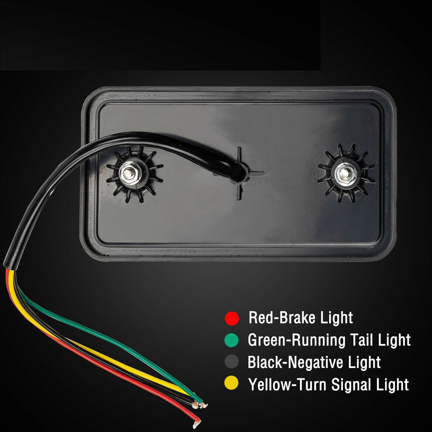 Комплект от 2 броя LED  Диодни Стопове Стоп Задна Светлина Slim 12V За Камион Ремарке Бус Ван Каравана и др. 15 cm x 8 cm