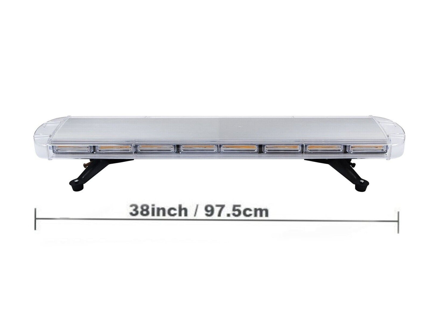12V 24V LED Диодна Мощна Синя Аварийна Сигнална Лампа Буркан 97.5 см 10 режина За Пътна Помощ Платформа Снегорин и др.