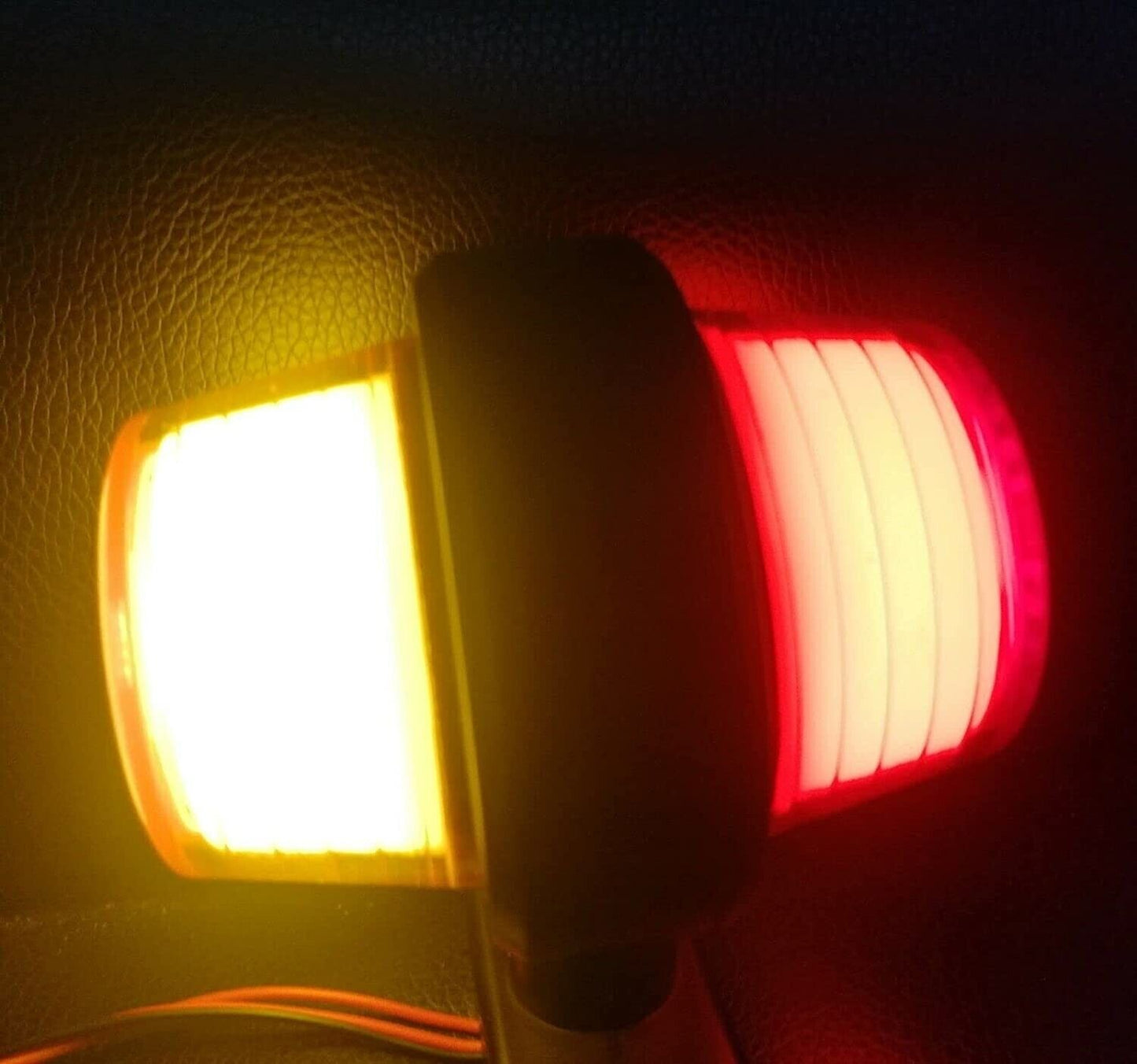 Комплект от 2 броя 12-24V LED Диодни Странични Маркери Рогчета Светлини неон ефект За Камион Ремарке Каравана Кемпер АТВ оранжево-червено