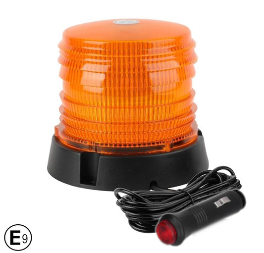 60 LED  Сигнална Лампа Аварийна Маяк Буркан 12V 24V С Mагнитно и Болтово Захващане