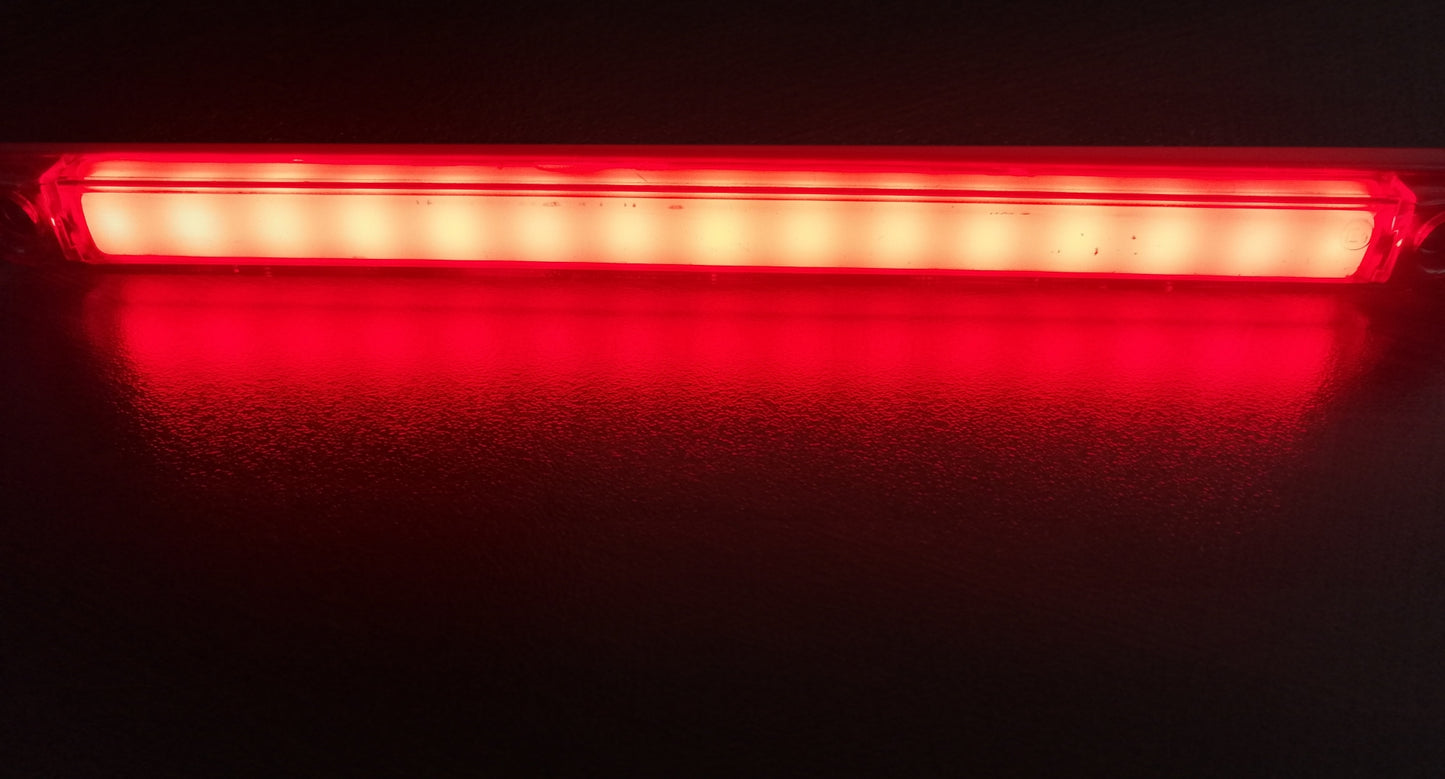 1 брой LED Светодиоден Габарит Маркер с Неон Ефект Червен 12V-24V 24 см