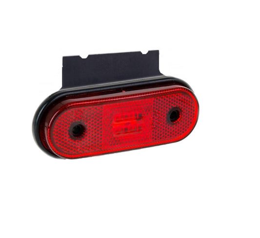LED Светодиоден Водоустойчив Червен Габарит Маркер Токос 12 - 24V за камион бус ван пикап ремарке каравана платформа и др. 120 x 46 mm