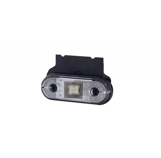 LED Светодиоден Водоустойчив Бял Габарит Маркер Токос 12 - 24V за камион бус ван пикап ремарке каравана платформа и др. 120 x 46 mm